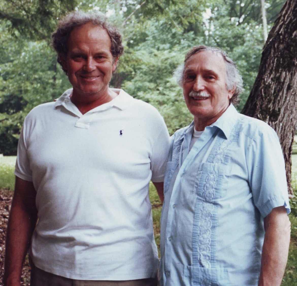 Josh Reynolds III, left, standing with Andrija Puharich, right, at Josh's home at Devotion