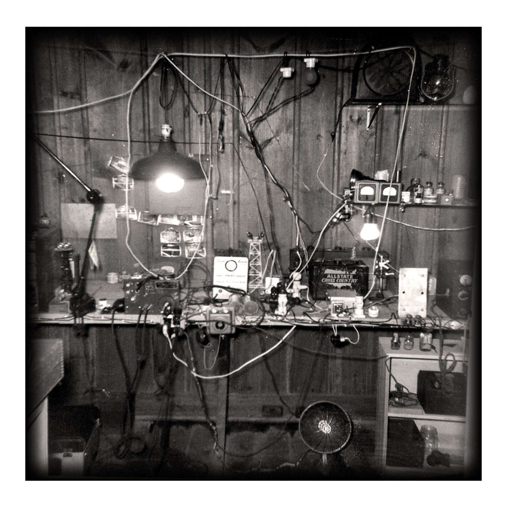 Zach Reynolds in the laboratory at Devotion, 1953