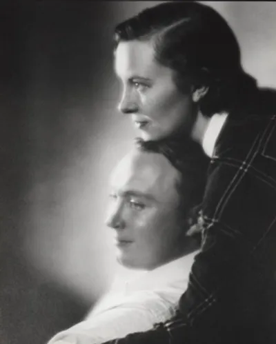 Studio portrait of R.J. "Dick" Reynolds Jr. and his wife Elizabeth "Blitz" Dillard Reynolds in profile